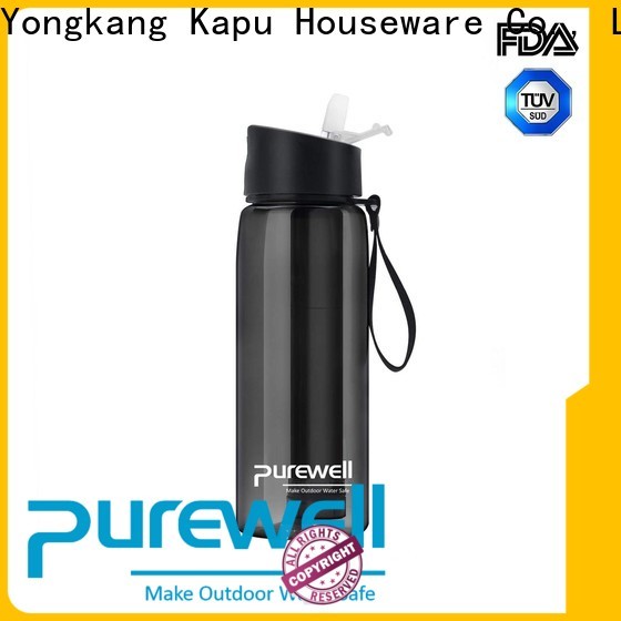 Purewell BPA-free reusable water bottle with filter supplier
