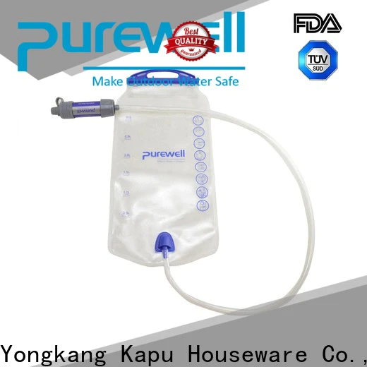 Purewell convenient hiking water purifier factory price for travel