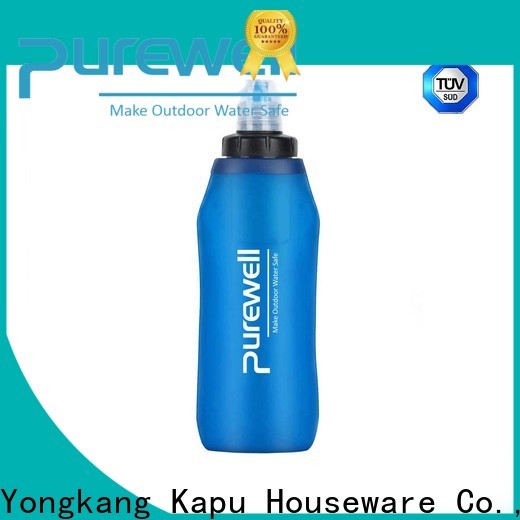 Purewell soft water flask wholesale for Backpacking