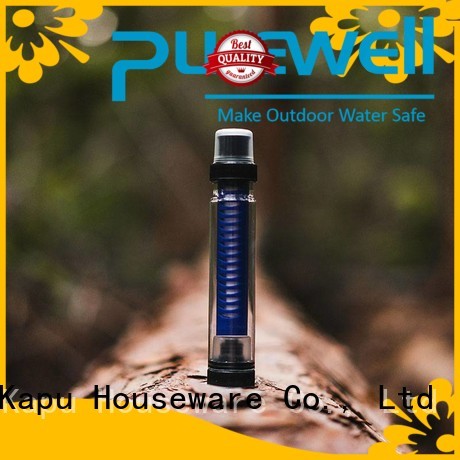 Purewell portable water filter straw reputable manufacturer for camping