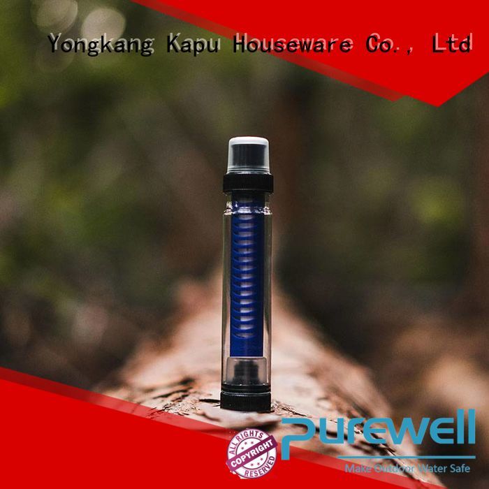 Purewell portable portable water filter factory price for traveling