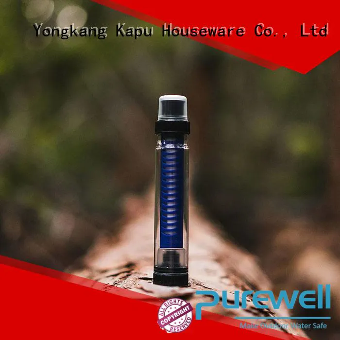 Purewell Customized water filter straw reputable manufacturer for camping