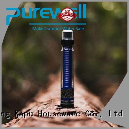 Purewell Personal water filter straw order now for hiking