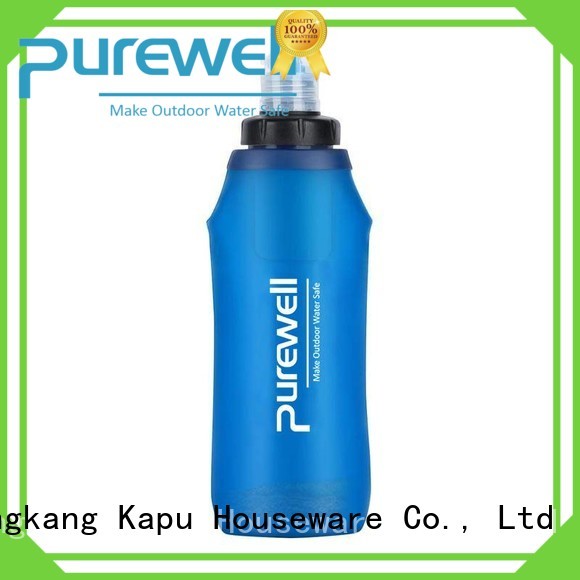 Purewell 1200ml soft flask supplier for hiking