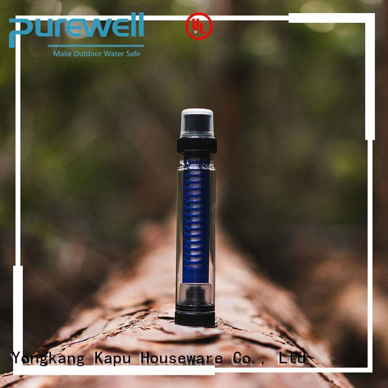 Purewell portable portable water filter order now for camping