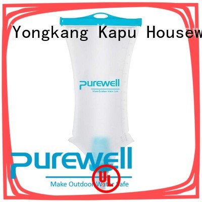 Purewell collapsible water filter bag factory price for travel