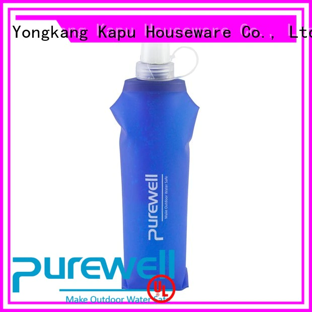 Purewell soft flask supplier for hiking