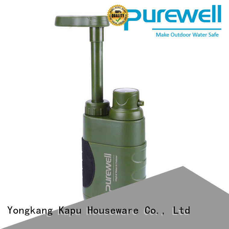 Purewell ABS water filter pump from China for outdoor activities