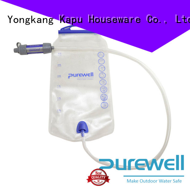 Purewell easy-hanging water filter bag reputable manufacturer for travel