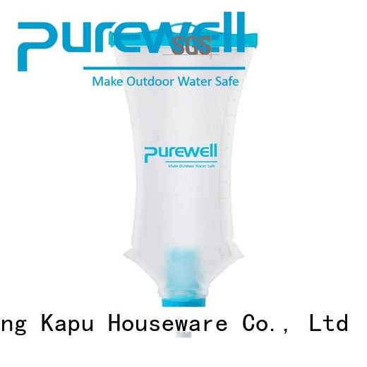Purewell water filter bag factory price for outdoor activities