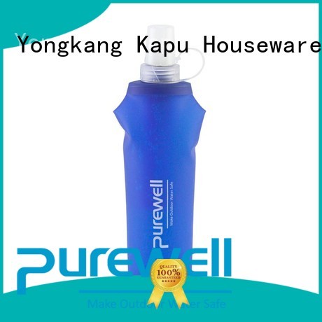 Purewell soft soft flask wholesale for hiking