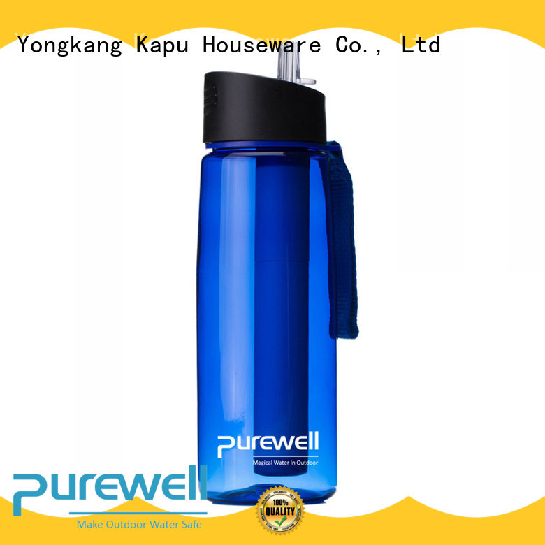Purewell Detachable portable water purifier bottle