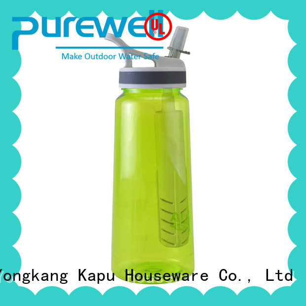 BPA-free water purifier bottle supplier for Backpacking