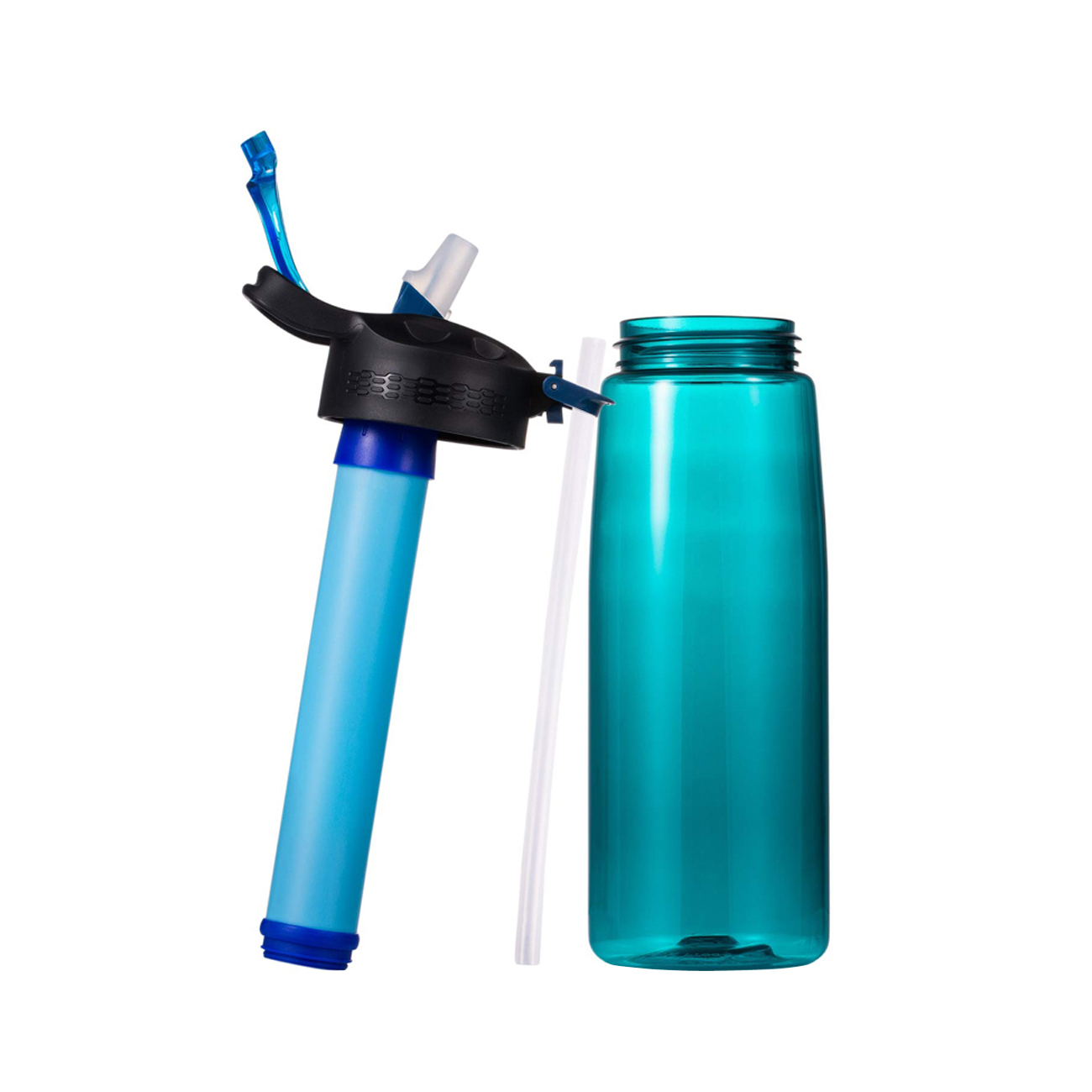 with carabiner individual water filter bottles wholesale for running-1