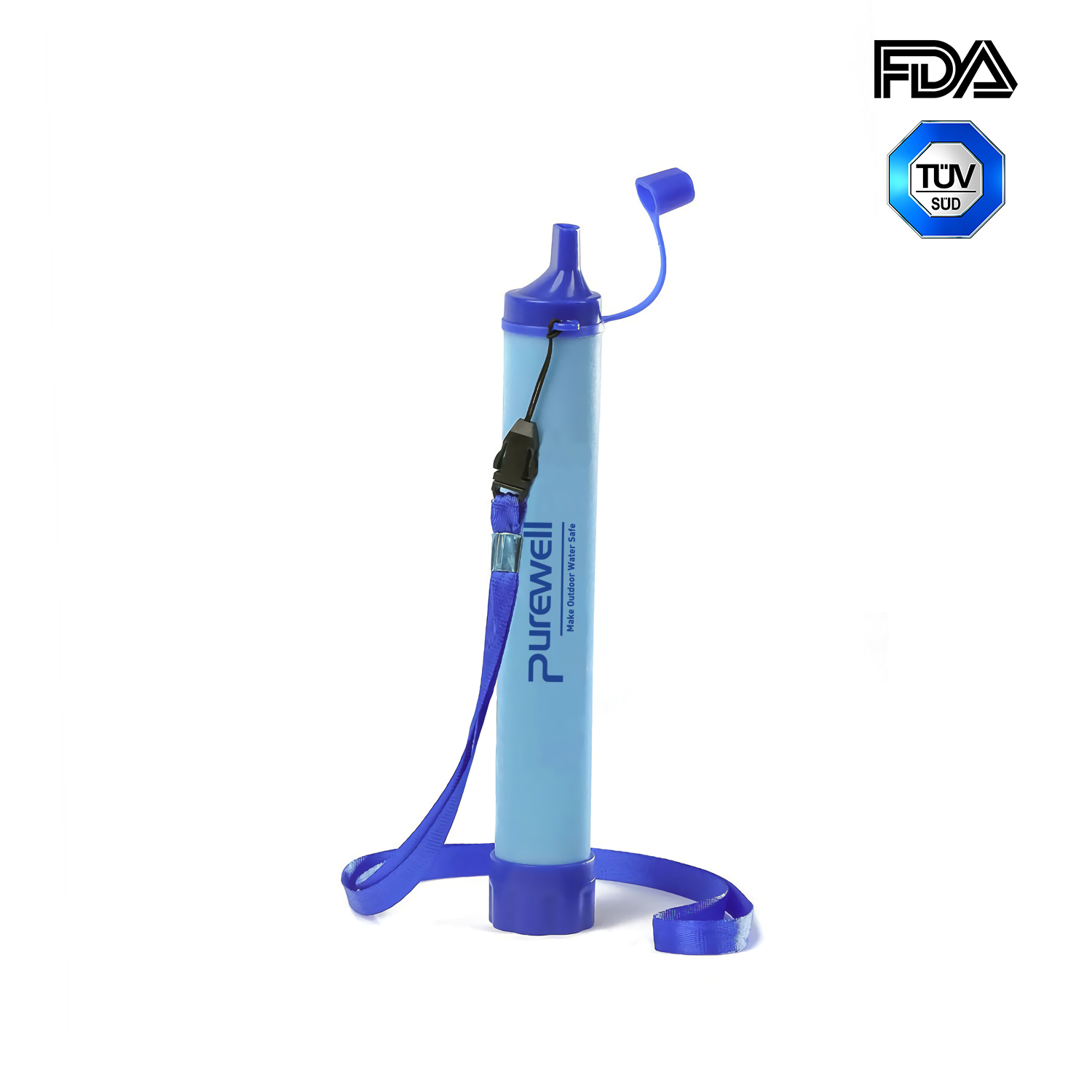 Purewell Personal Water Filter Straw alternative to LifeStraw Original