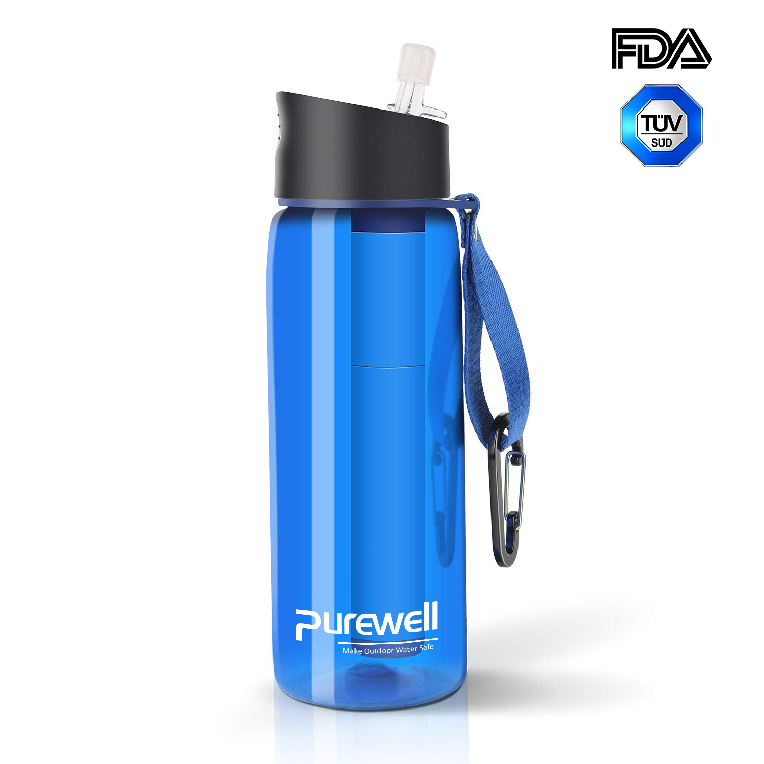 Purewell Personal Water Filter Bottle 650ml alternative to LifeStraw Go