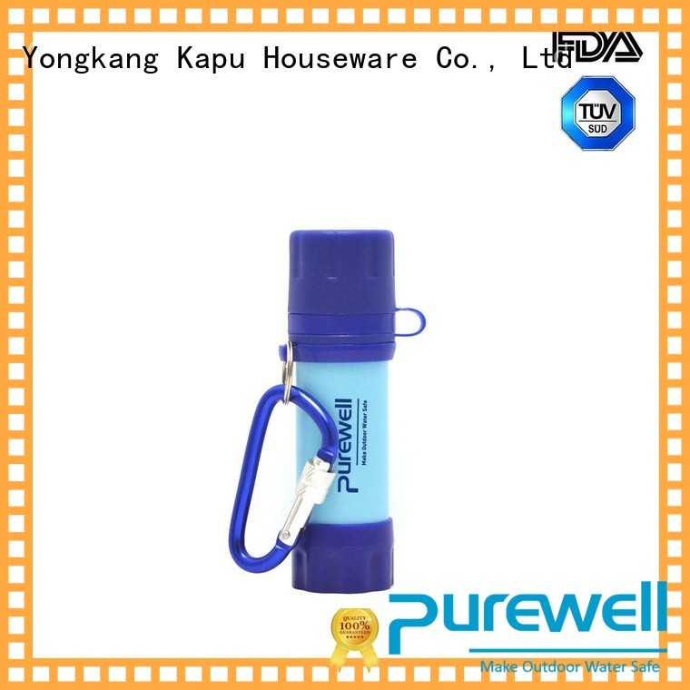 Purewell portable water filter reputable manufacturer for traveling