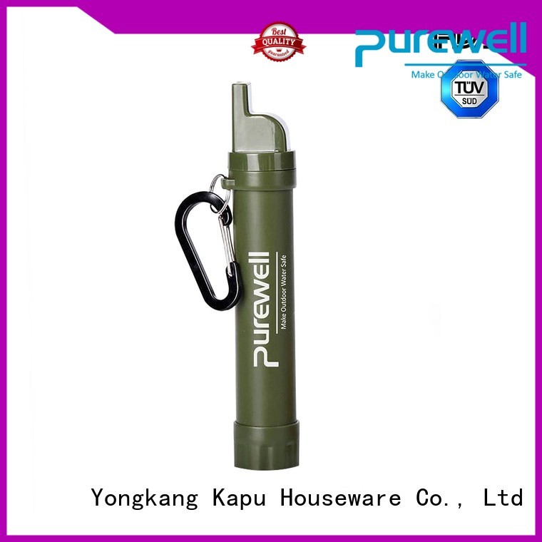 Purewell water filter straw reputable manufacturer for hiking