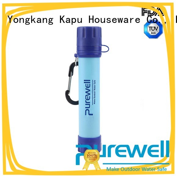 Purewell Personal portable water filter order now for camping