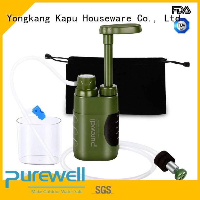 Purewell ABS water filter pump inquire now for camping