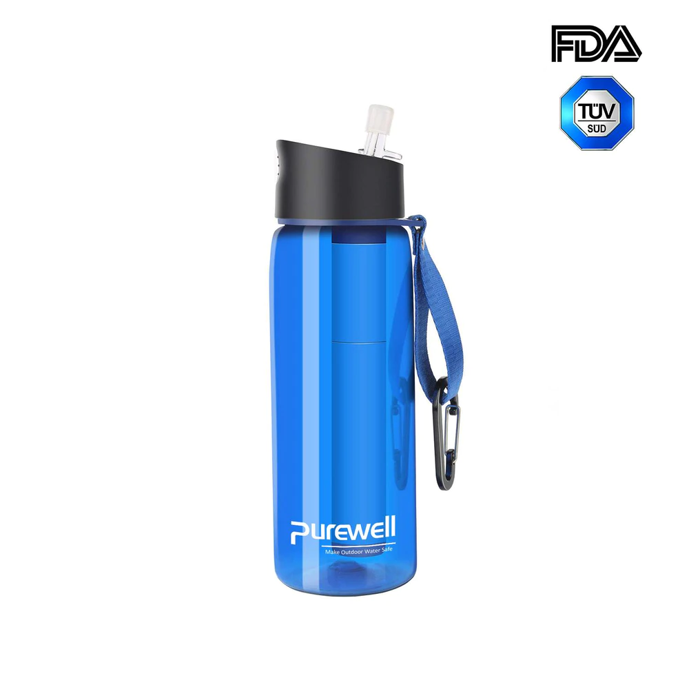 Purewell Personal Water Filter Bottle 650ml alternative to LifeStraw Go K8618