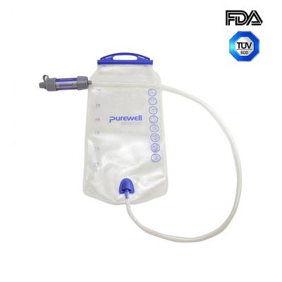 Purewell Gravity Fed Water Filter Bladder 3L for Backpacking