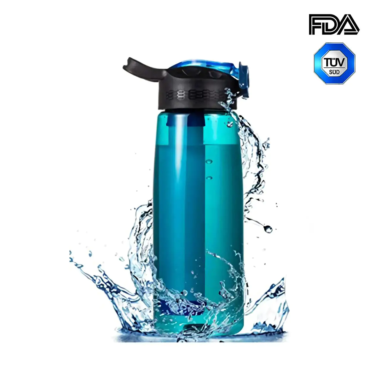 Personal Filtered Water Bottle 650ml alternative to LifeStraw Go K8637