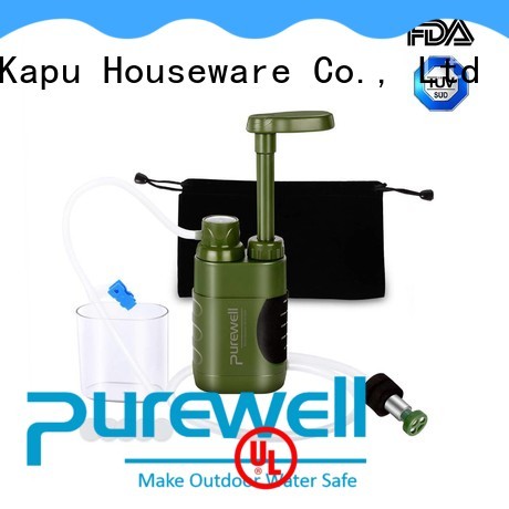 Purewell No chemical water filter pump inquire now for outdoor activities