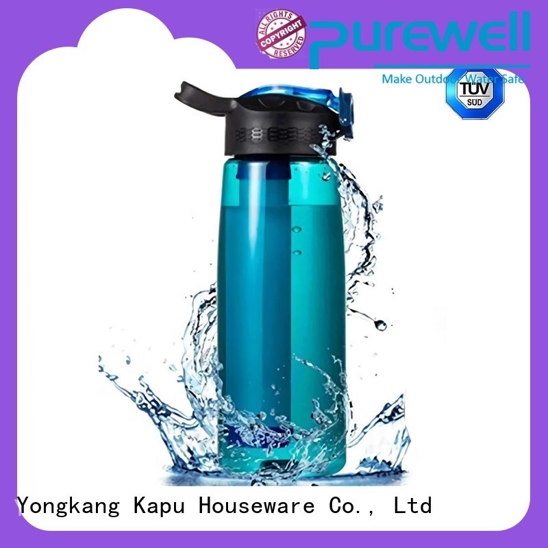 Purewell with carabiner water filter bottle wholesale