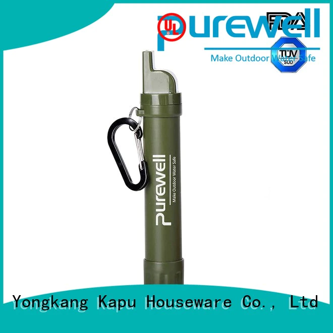 Purewell portable water filter straw factory price for hiking