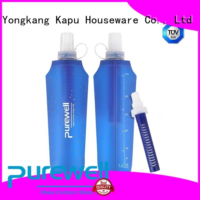Purewell soft soft flask from China for hiking