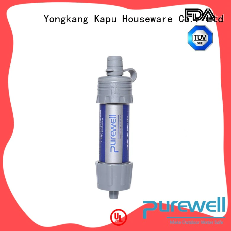 Purewell portable water filter order now for traveling
