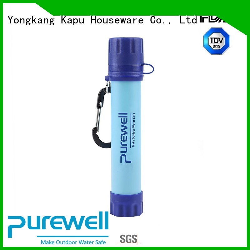 Purewell Customized water filter straw factory price for traveling