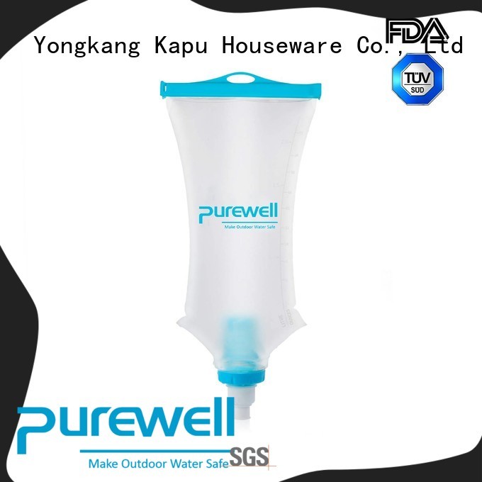 Purewell easy-hanging water filter bag reputable manufacturer for outdoor activities