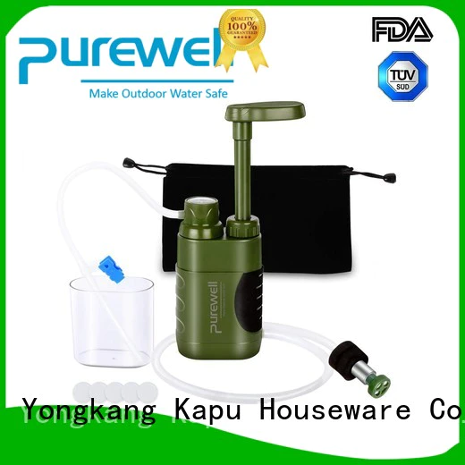 Durable water filter pump customized for outdoor activities