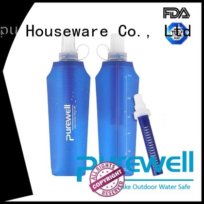 Purewell high-quality soft running water bottle supplier for running