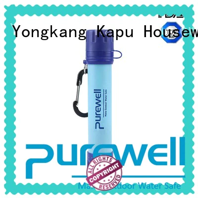 Purewell water filter straw reputable manufacturer for traveling