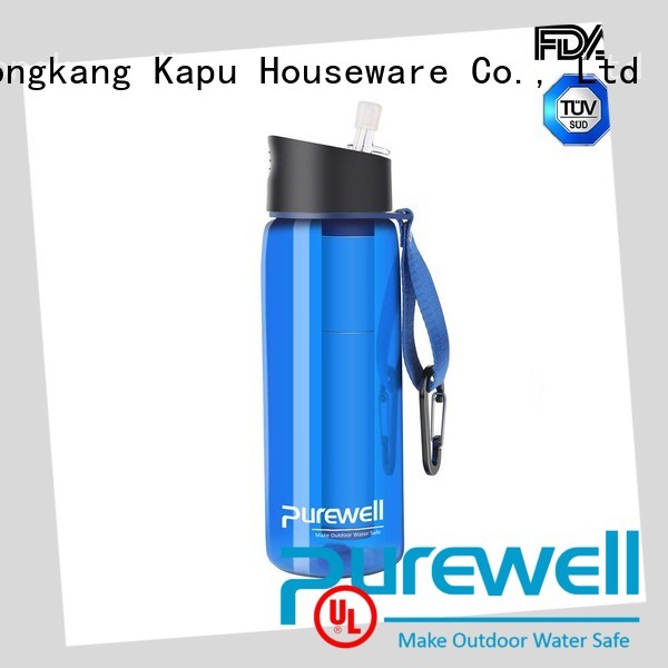 Purewell water purifier bottle wholesale for running