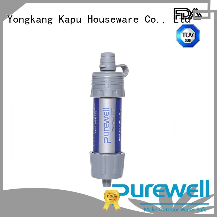 Purewell Customized water filter straw reputable manufacturer for traveling