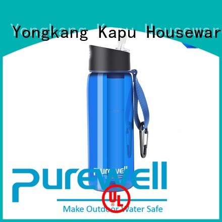 Detachable water filter bottle wholesale for hiking