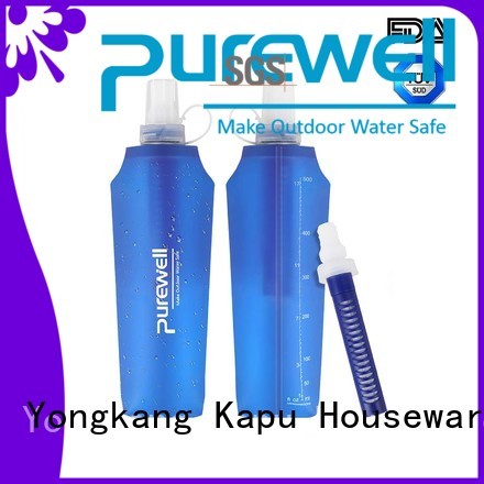 Purewell soft flask from China for Backpacking
