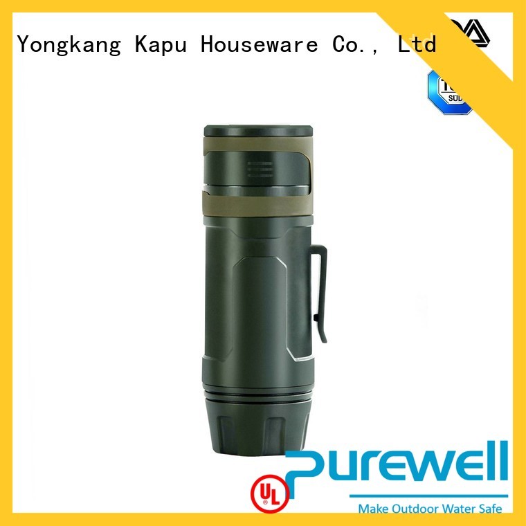 Purewell portable water filter straw reputable manufacturer for traveling