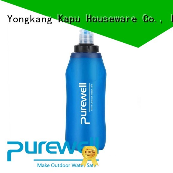 Purewell 500ml soft flask wholesale for Backpacking