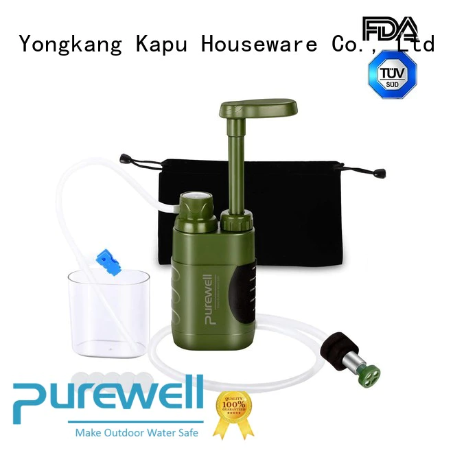 Durable water filter pump customized for camping