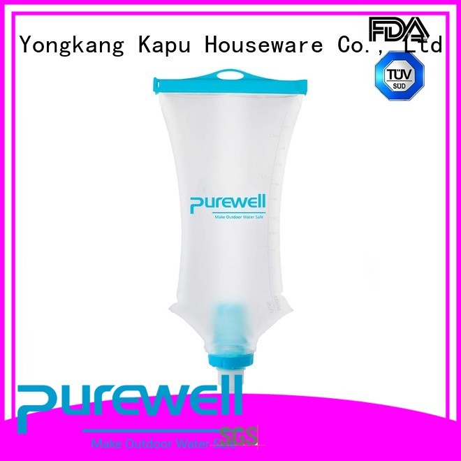 Purewell water filter bag reputable manufacturer for hiking