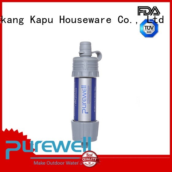 Purewell Personal water filter straw reputable manufacturer for hiking