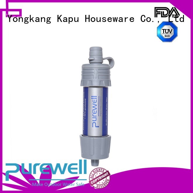 Purewell water filter straw order now for hiking
