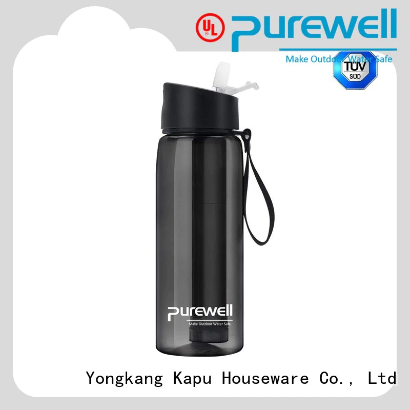 Purewell BPA-free water filter bottle supplier for running