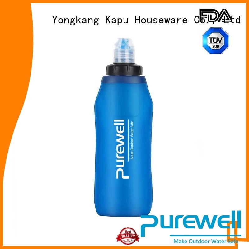 Purewell soft soft flask from China for Backpacking