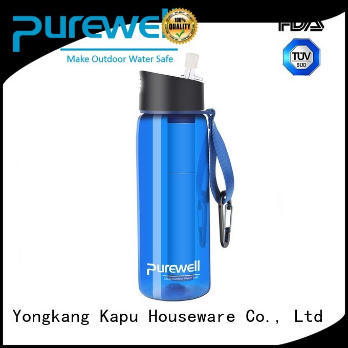 with carabiner water purifier bottle inquire now for running